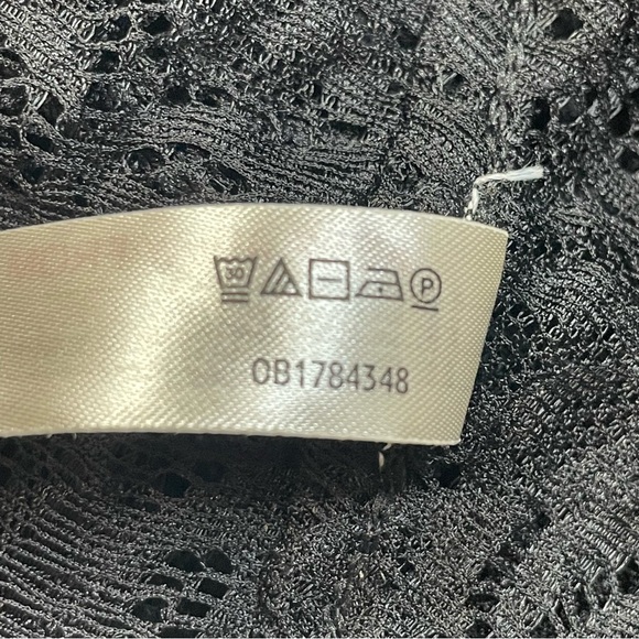 Free People Women’s In My Head Sheer Lace Bodysuit Thong Black Lace LARGE NWOT - Picture 15 of 15